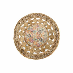Dywan DKD Home Decor Juta Chenille Arabia (120 x 120 x 0.5 cm)