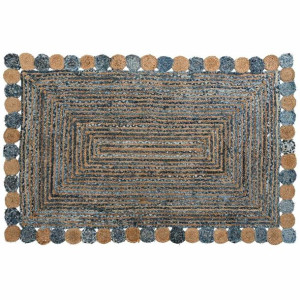 Dywan DKD Home Decor Niebieski Wielokolorowy Indianin (200 x 290 x 1 cm)