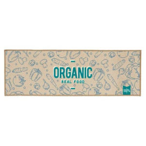Dywan Organic Beżowy Niebieski Kolor Zielony Poliamid (40 x 1 x 120 cm)