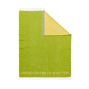 Koc Benetton RAINBOW BE Kolor Zielony Żółty