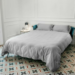 Poszwa na kołdrę Naturals Tencel Szary Łóżko 80/90 (150 x 220 cm)