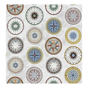 Obrus Things Home Trade Compasvint 140 cm x 25 m bawełna i poliester