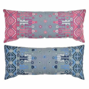Poduszka DKD Home Decor 8424001525775 Czerwony Niebieski (2 Sztuk)