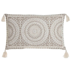 Poduszka DKD Home Decor 36 x 15 x 60 cm Beżowy Biały