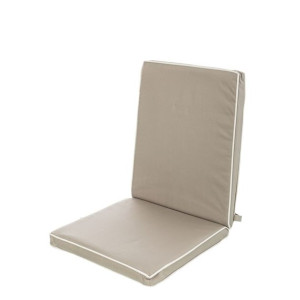Poduszka na krzesło 90 x 40 x 4 cm Taupe