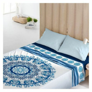 Górne prześcieradło Costura Greek Indigo