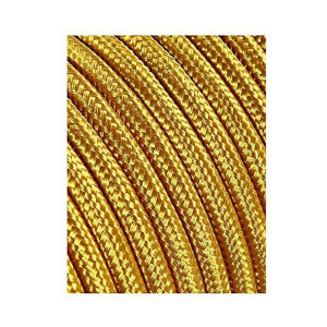 Kabel EDM C12 2 x 0,75 mm Złoto Materiałowy 5 m