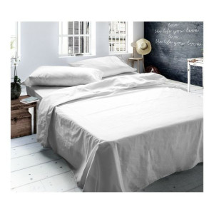 Górne prześcieradło Naturals Tencel Biały (Łóżko 90) (160 x 270 cm)