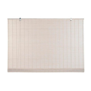 Roleta DKD Home Decor Lakierowany Biały Bambus (120 x 2 x 230 cm)