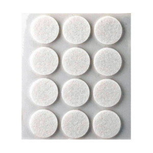 Naklejki Inofix Plasfix Disco Ø 22 x 3 mm Biały Filc Syntetyczny