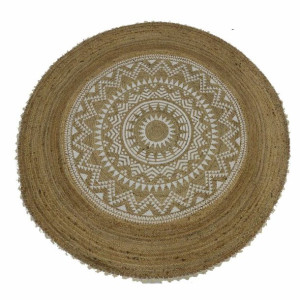 Dywan DKD Home Decor Brązowy Mandala (200 x 200 x 0,75 cm)