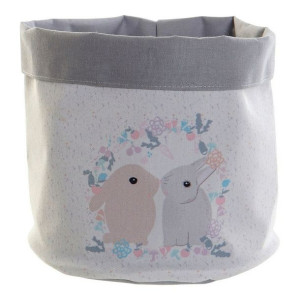 Koszyk DKD Home Decor Królik Dziecięcy Wielokolorowy 19 x 19 x 22 cm