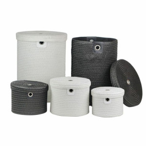 zestaw koszyków DKD Home Decor polipropylen (5 pcs) (42 x 42 x 53 cm)