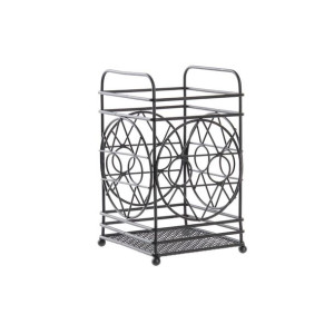 Suszarka do Naczyń DKD Home Decor Czarny Metal Geometryczny 12 x 12 x 20 cm
