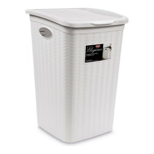 Kosz na Ubrania Stefanplast 30050 Biały Plastikowy 50 L 36,5 x 54,5 x 38 cm