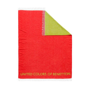 Koc Benetton RAINBOW BE Czerwony Kolor Zielony