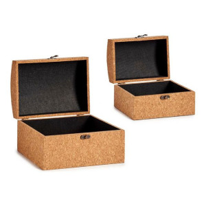 Zestaw kufrów Brązowy MDF Korek (2 pcs)