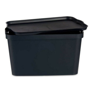 Schowek z pokrywką Antracyt Plastikowy (29,3 x 24,5 x 45 cm)