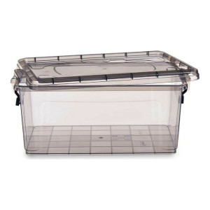 Schowek z pokrywką Antracyt Plastikowy (27,5 x 18 x 42,5 cm)