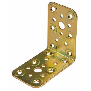 Wspornik kątowy AMIG 300-12132 Złoty Stal (4 x 5 cm)