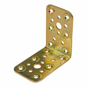 Wspornik kątowy AMIG 300-12134 Bichromat Złoty Stal (8 x 5 cm)