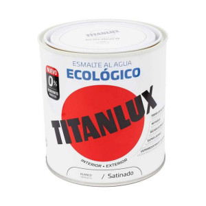 Lakier akrylowy TITANLUX 01t056614 Ekologiczne 250 ml Biały Satynowe