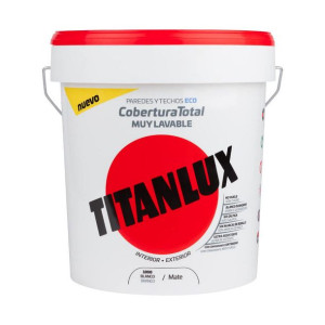 Plastic paint Titan 06t100005 Sufit Ściana Zmywalny Biały Matowy 4 L