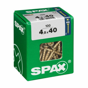 Pudełko śrubek SPAX Śruba do drewna Płaska głowa (4,5 x 40 mm)