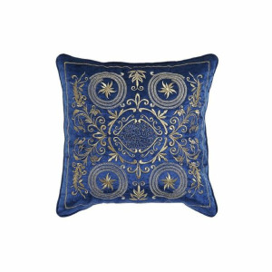 Poduszka DKD Home Decor 8424001850341 Niebieski Złoty 45 x 10 x 45 cm