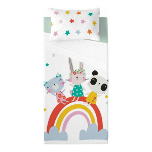 Górne prześcieradło Lemon Ribbon Rainbow (180 x 270 cm) (Łóżko 105/110)