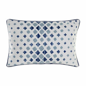 Poduszka DKD Home Decor 8424001850471 60 x 15 x 40 cm Niebieski Biały Romby