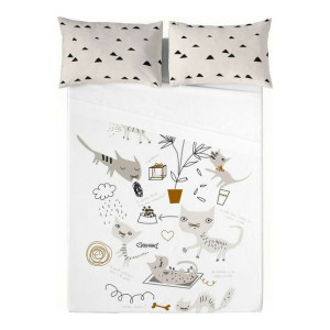 Górne prześcieradło Panzup Cats 1 (230 x 270 cm) (Łóżko 150/160)