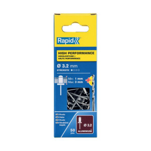 Nity Rapid 5001528 Wiertło Ø 3,2 x 6 mm Aluminium (50 Sztuk)