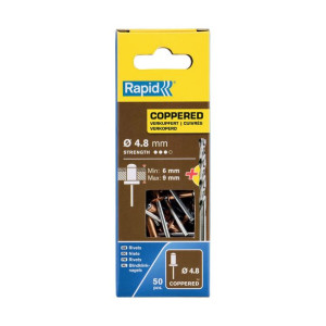 Nity Rapid 5001467 Wiertło Ø 4,8 x 12 mm Miedź Aluminium (50 Sztuk)