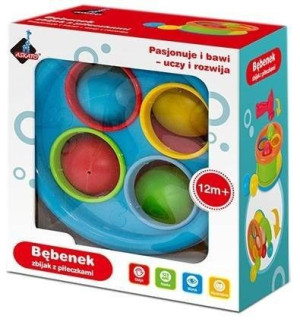 Bębenek zbijak z piłeczkami 10547 Askato
