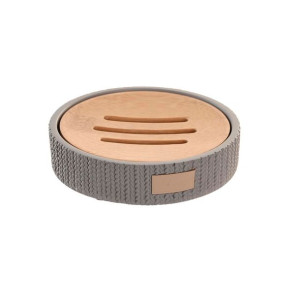 Mydelniczka DKD Home Decor 11 x 11 x 2,5 cm Szary Cement