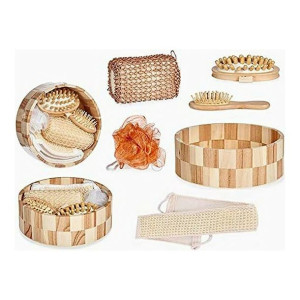 Zestaw do Kąpieli Drewno Plastikowy (21 x 7 x 21 cm) (5 pcs)