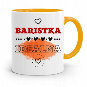 Dla Baristy Baristki Kawiarki Kubek Żółty Prezent