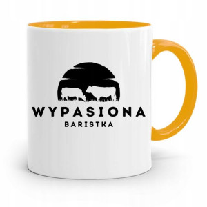 Dla Baristy Baristki Kawiarki Kubek Żółty Prezent