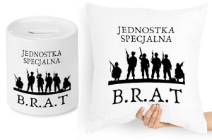 Dla Brata Zestaw Poduszka + Skarbonka Prezent