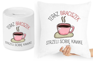 Dla Brata Zestaw Poduszka + Skarbonka Prezent