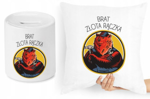 Dla Brata Zestaw Poduszka + Skarbonka Prezent