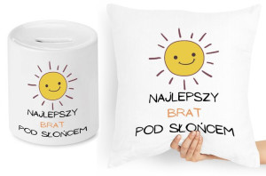 Dla Brata Zestaw Poduszka + Skarbonka Prezent
