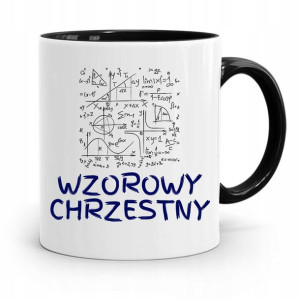 Dla Chrzestnego Chrzestnej Kubek Czarny Na Prezent