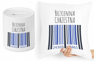 Dla Chrzestnego Zestaw Poduszka + Skarbonka
