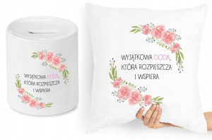 Dla Cioci Zestaw Poduszka + Skarbonka Prezent