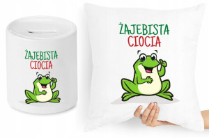 Dla Cioci Zestaw Poduszka + Skarbonka Prezent
