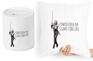 Dla Córki Zestaw Poduszka + Skarbonka Prezent