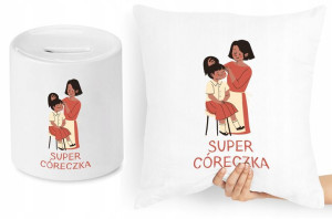 Dla Córki Zestaw Poduszka + Skarbonka Prezent