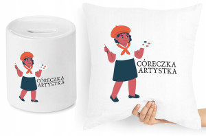Dla Córki Zestaw Poduszka + Skarbonka Prezent